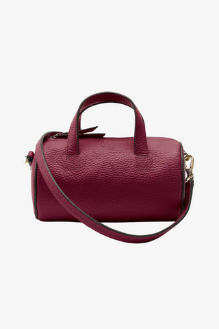Mini Italian Leather Barrel Bag