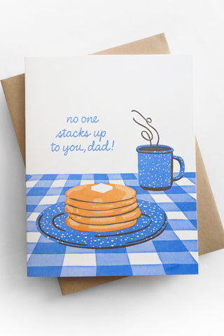 Pancake Breakfast Father's Day Greeting Card