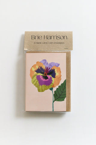 Pansy Mini Card Pack of 8