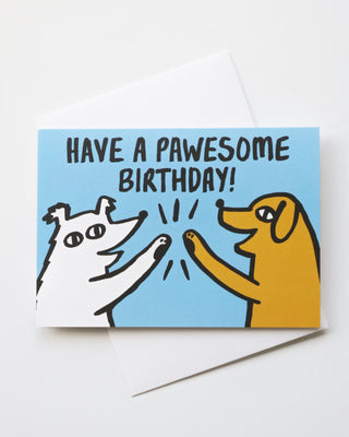 Pawsome Birthday Greeting Card