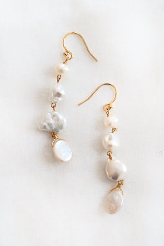 Semi-Precious Mismatched Earrings