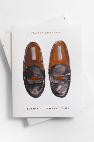 Penny Loafers Father's Day Greeting Card