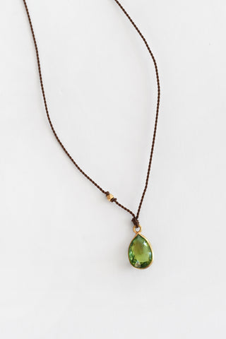 Verde Peridot 18k necklace