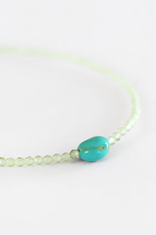 Peridot + Turquoise Bracelet