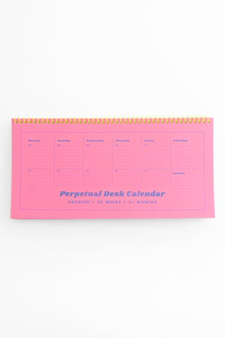 Perpetual Undated Desk Calendar