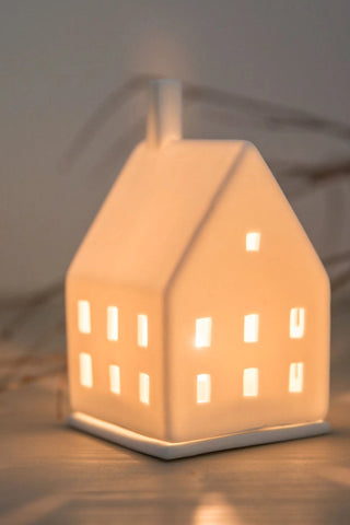 Petite Magic Light Porcelain Village House