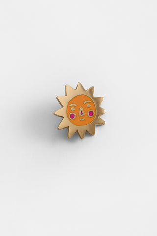 Sun Enamel Pin