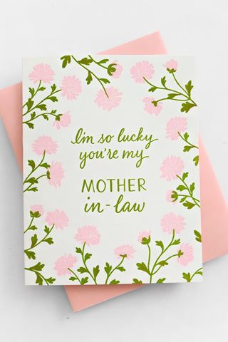 Pink Mums Mother's Day Greeting Card