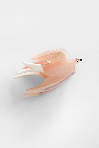 Pink Swallow Claw Clip