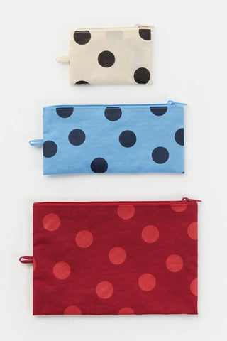 Polka Dot Mix Flat Pouch Set