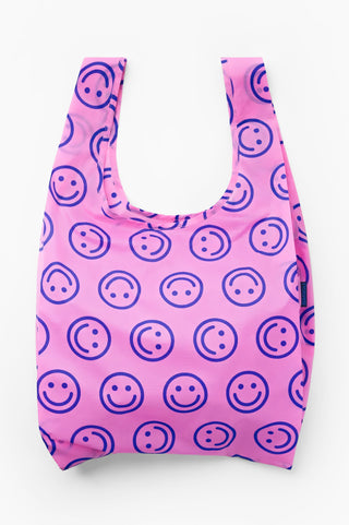 Pop Pink Happy Standard Baggu Tote