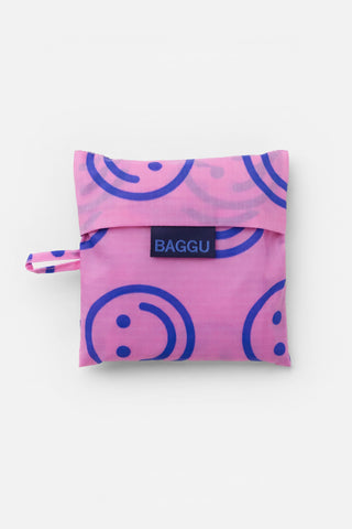 Pop Pink Happy Standard Baggu Tote