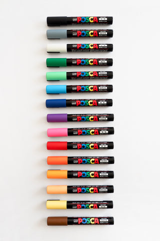 15-Color Posca Paint Marker Set