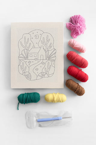 Punch Needle Kit: Highland Cottage