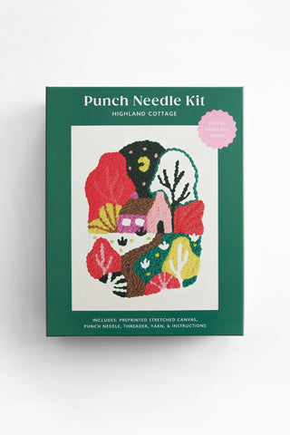 Punch Needle Kit: Highland Cottage