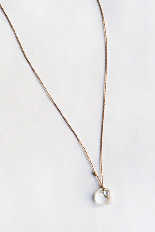 Quartz + Sapphire Necklace