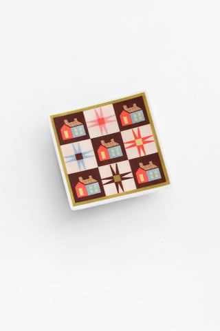 Quilt Square Vinyl Sticker