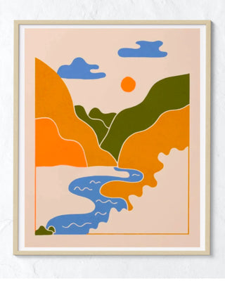 Winding River Art Print