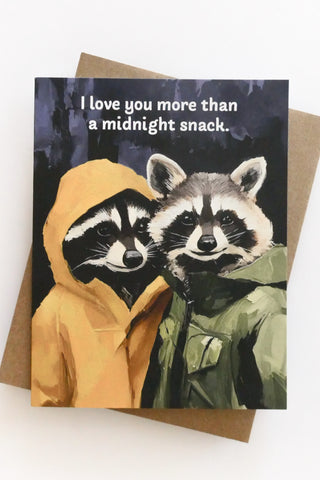 Raccoon Love Greeting Card