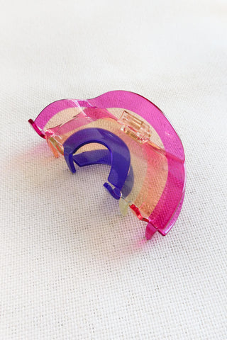 Rainbow Jelly Claw Clip