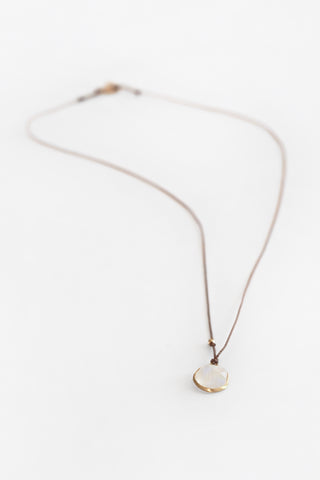 Rainbow Moonstone 18k Necklace
