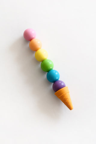 Rainbow Scoops Stacking Erasable Crayons