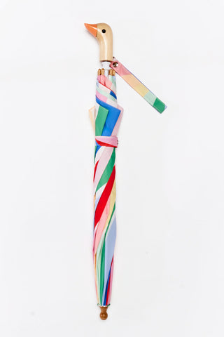 Rainbow Stripes Kids Duckling Umbrella