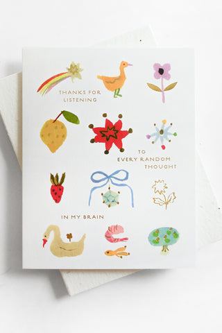 Random Thoughts Love + Friendship Greeting Card