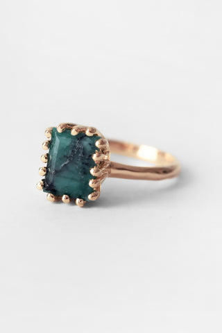 Raw Emerald Ramona Ring