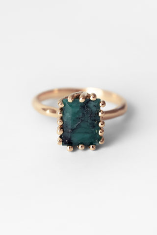 Raw Emerald Ramona Ring