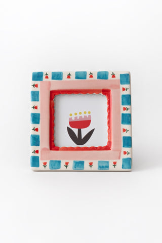 Hand-Painted Ceramic Frame