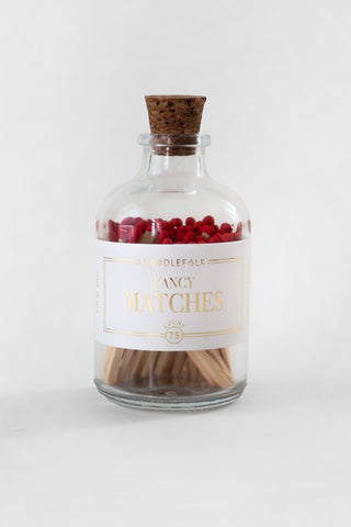 Glass Apothecary Match Bottle