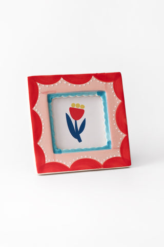 Hand-Painted Ceramic Frame