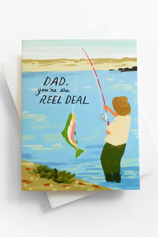 Reel Deal Dad Card Greeting Card