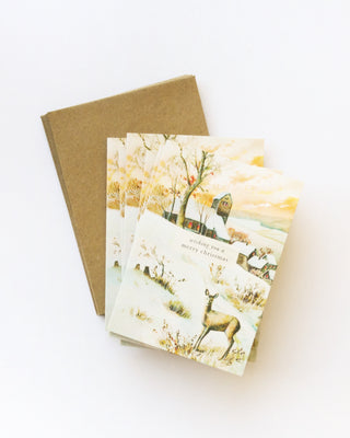 Relove Snowy Village Christmas Greeting Card Pack