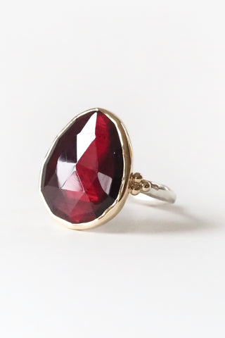 Rhodolite Marquis Ring