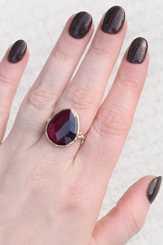 Rhodolite Marquis Ring