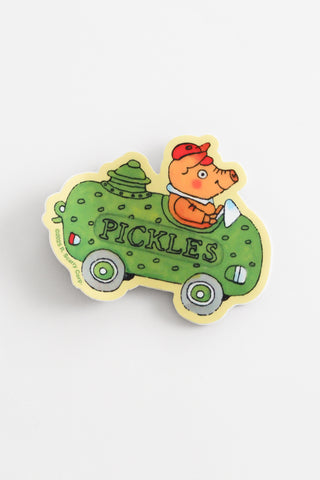 Richard Scarry Pickle Car Vinyl Sticker