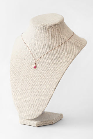 Ruby Teardrop Necklace