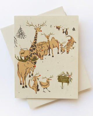 Rudolph Auditions Greeting Card