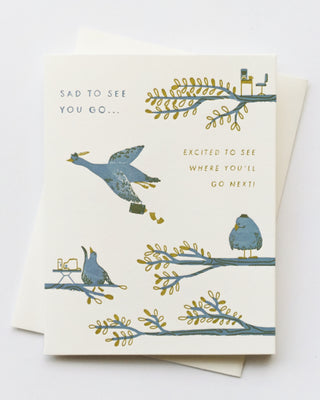 Sad To See You Go Greeting Card