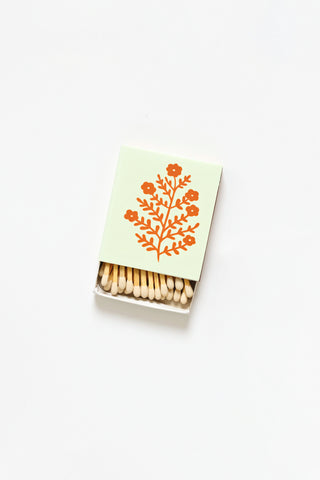 Sage Floral Matchbox