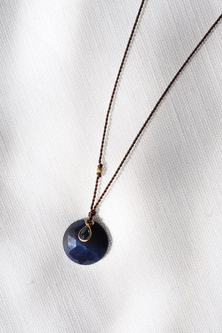 Sapphire Double 18kt Gold Necklace