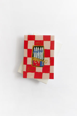 Sardines Birthday Mini Greeting Card