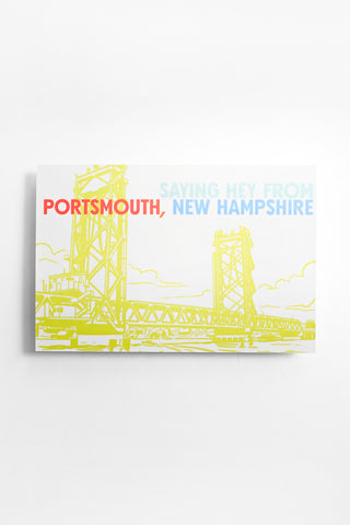 Saying Hey From Portsmouth Postcard