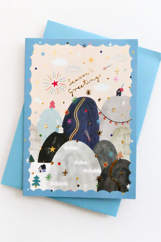 Season's Greetings Foil Greeting Card
