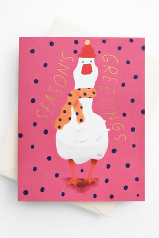 Toasty Goose Greeting Card