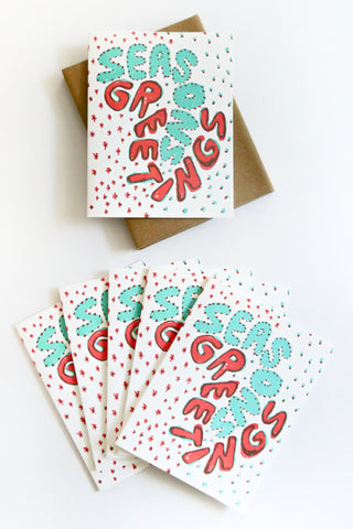 Seasons Greetings Greeting Card Box