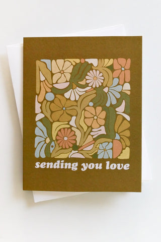 Sending You Love Greeting Card