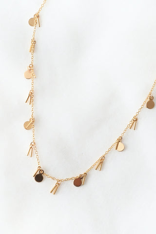 Sequin + Fringe Necklace